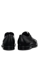 Leather Derby shoes with cap toe