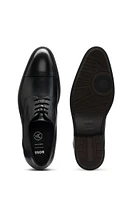 Leather Derby shoes with cap toe