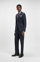 Leather Derby shoes with cap toe
