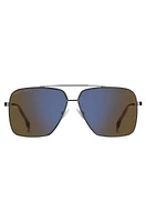 Fork-temple sunglasses with Havana end tips