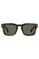 Patterned-acetate sunglasses with silver-tone hardware