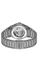 Blue-dial watch with Japanese automatic movement