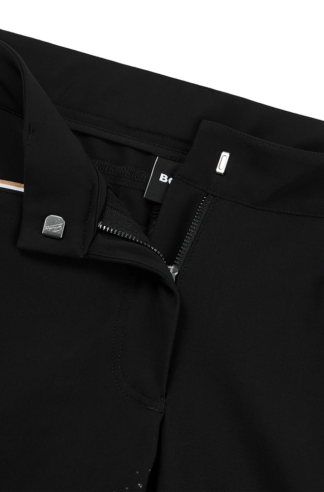 Equestrian full-grip breeches power-stretch material