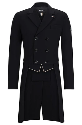 Equestrian tailcoat super-stretch material