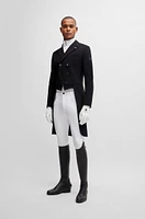Equestrian tailcoat super-stretch material