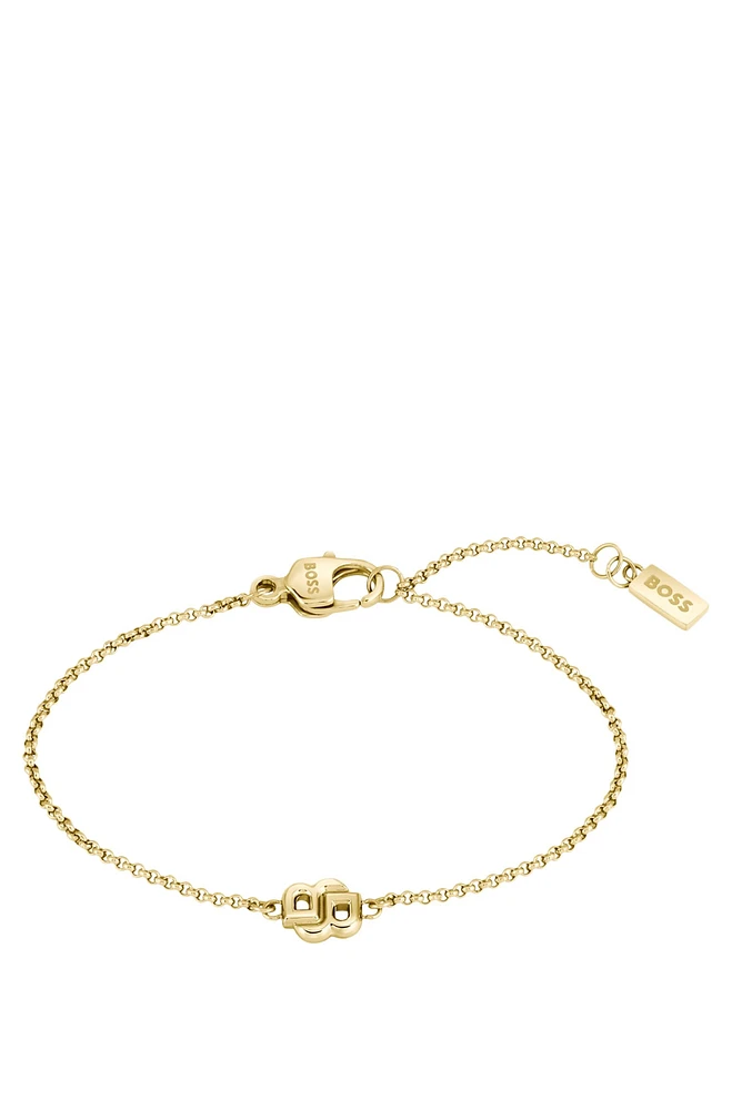 Gold-tone chain bracelet with Double B monogram