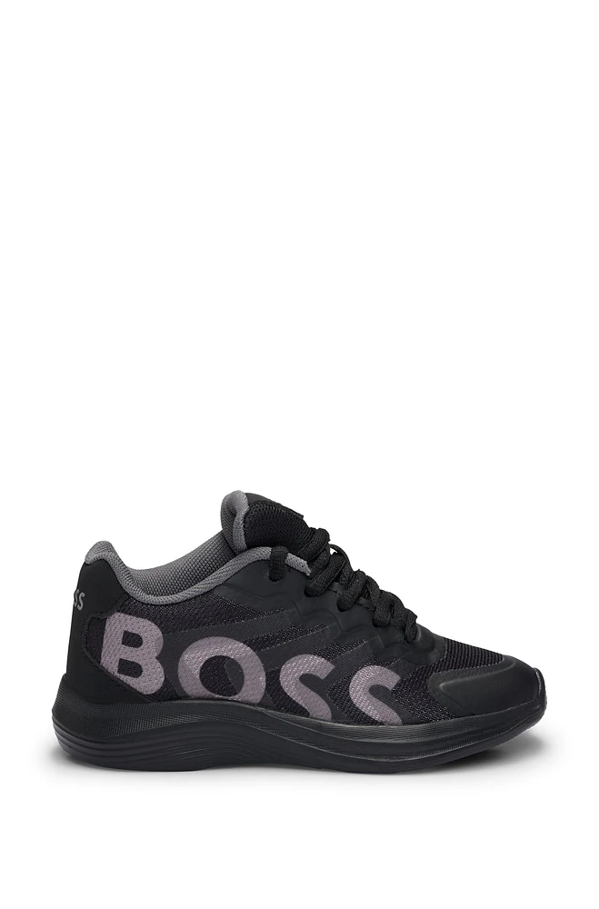 Kids' trainers with 3D-effect logo