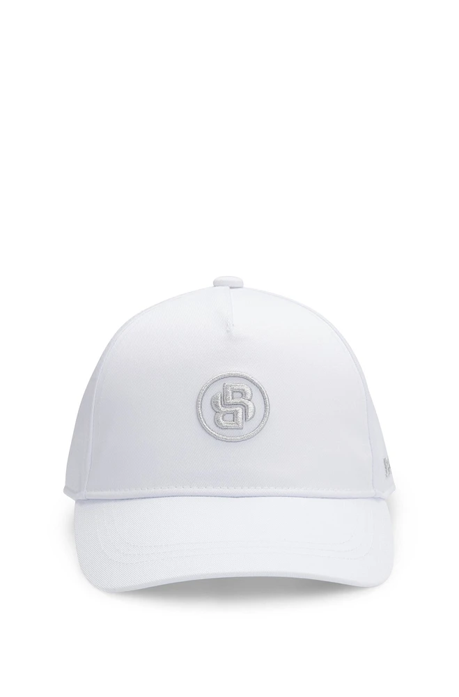 Kids' twill cap with Double B monogram