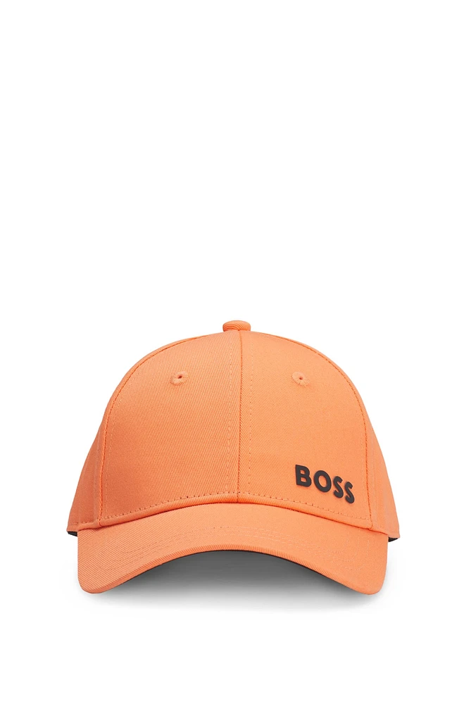 Kids' cap with contrast logo print
