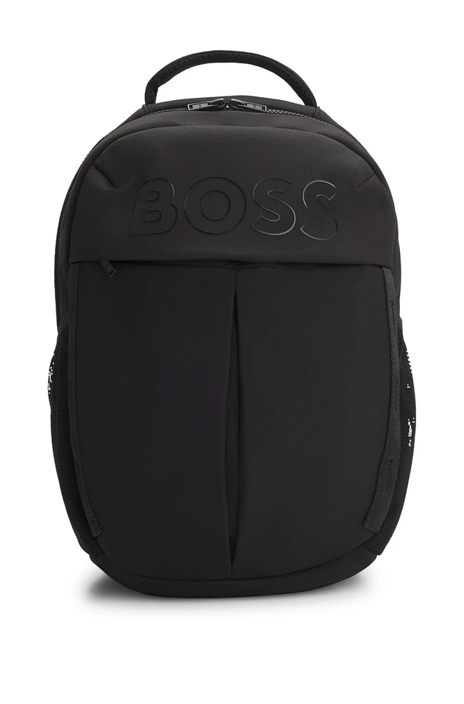 Kids' ripstop backpack with silicone logo