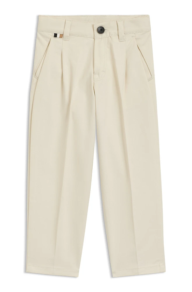 Regular-fit chinos stretch cotton twill