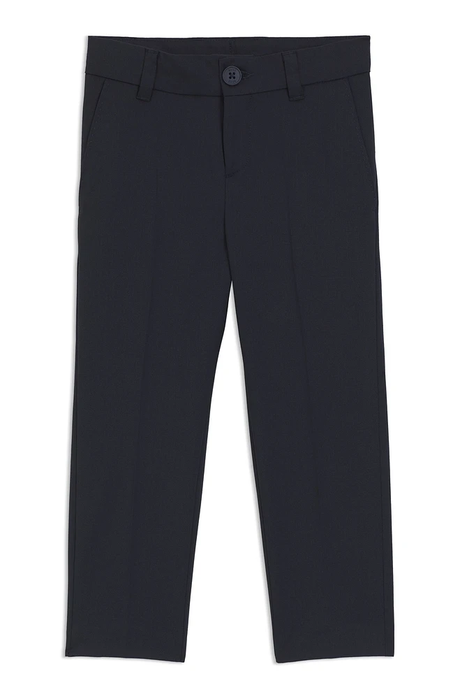 Regular-fit pants a stretch virgin-wool blend
