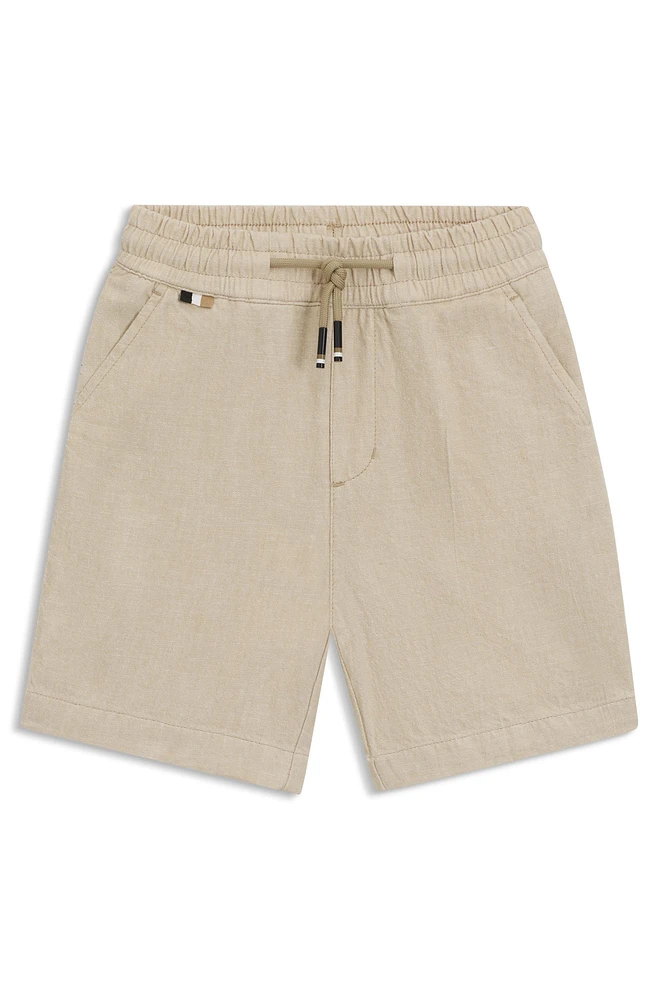 Kids' shorts linen and cotton