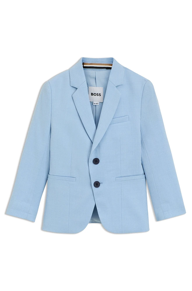 Kids' suit jacket stretch fabric