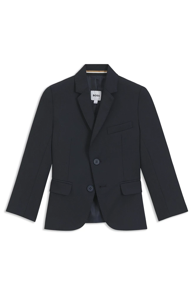 Slim-fit jacket a stretch-wool blend