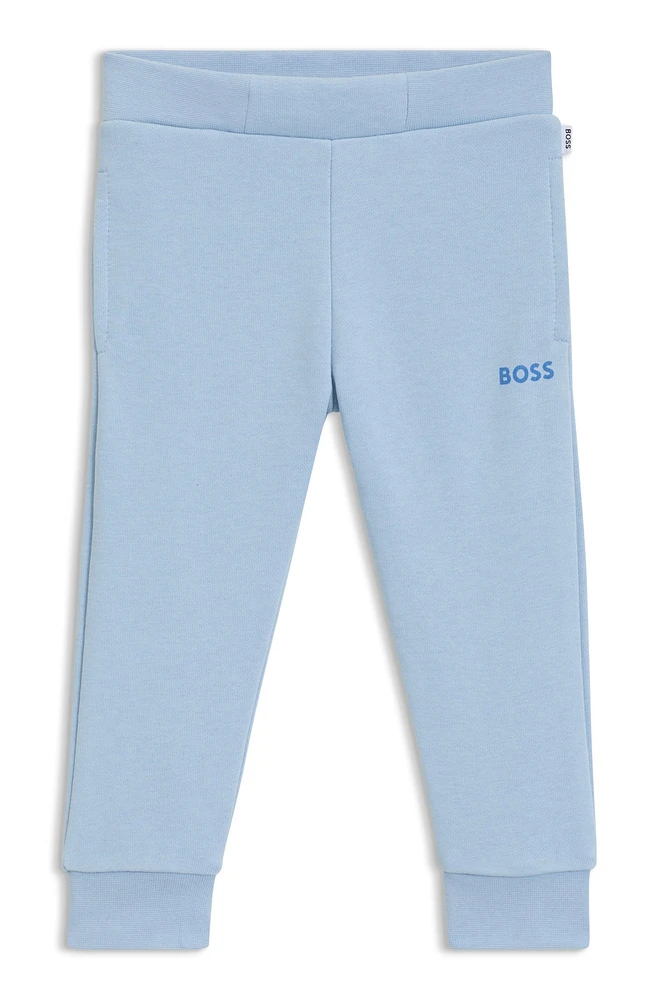 Kids' tracksuit bottoms with logo print