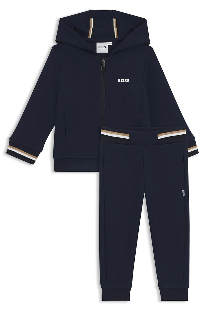 Kids' tracksuit with contrast branding