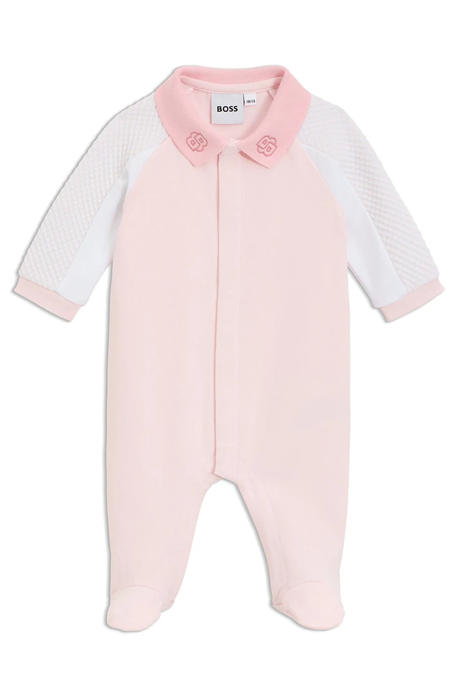 Baby sleepsuit terry and jersey