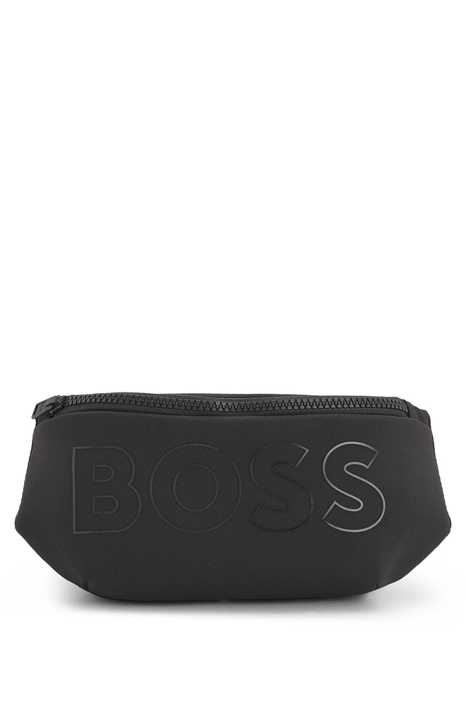 Kids' belt bag in ripstop fabric with silicone logo
