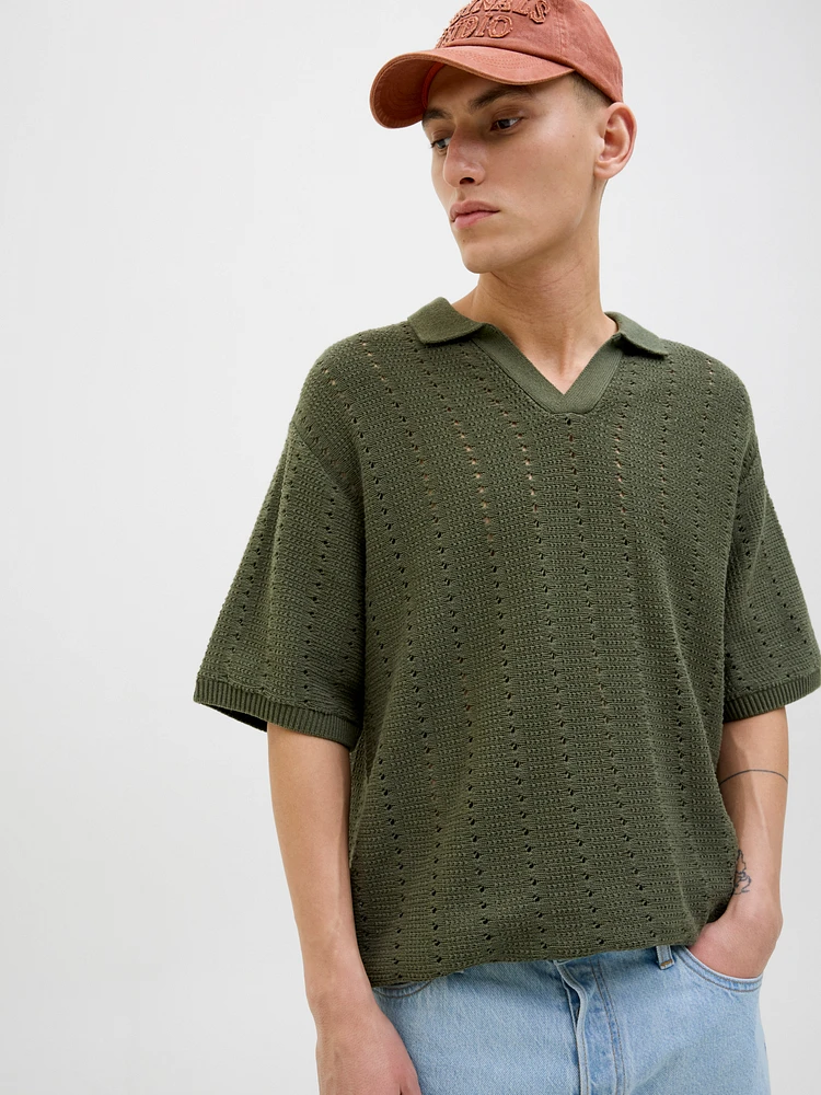 Loose Fit Knitted Polo | Jack & Jones