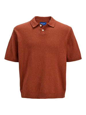 Polo en maille Col plat Coupe ample | Jack & Jones