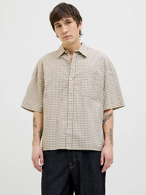 Wide Cropped Fit Short sleeve Shirt | Jack & Jones
