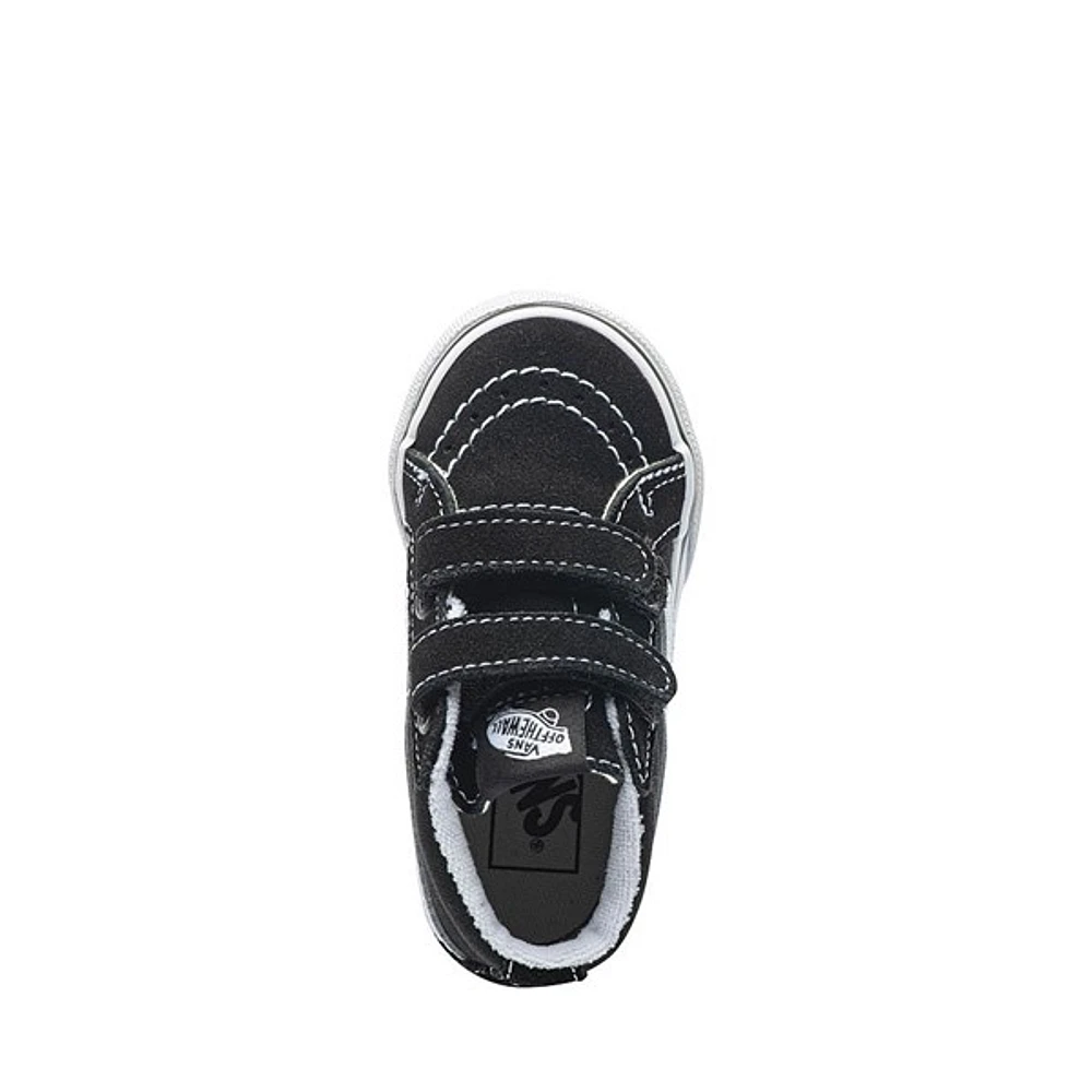 Chaussure de skate Sk8-Mid V - Bébés / Tout-petits Noire Blanche