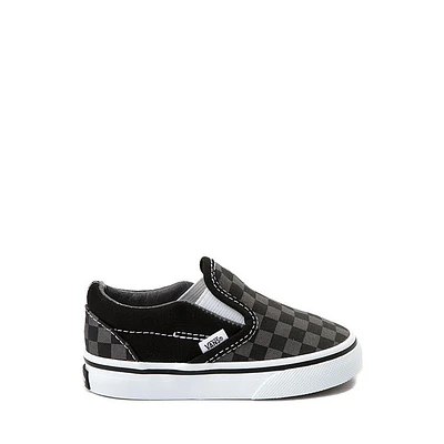 Chaussure de skate sans lacets à motif en damier Vans