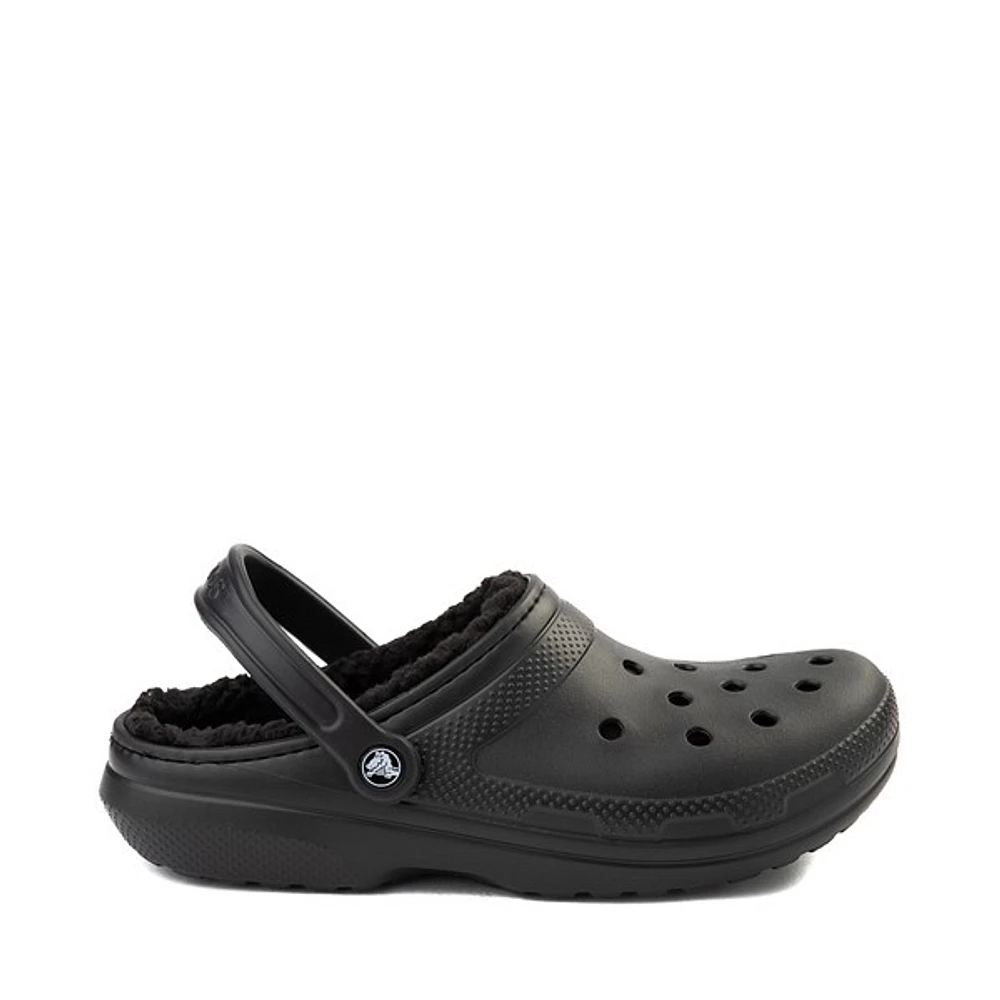 Crocs Classic Fuzz-Lined Clog - Black