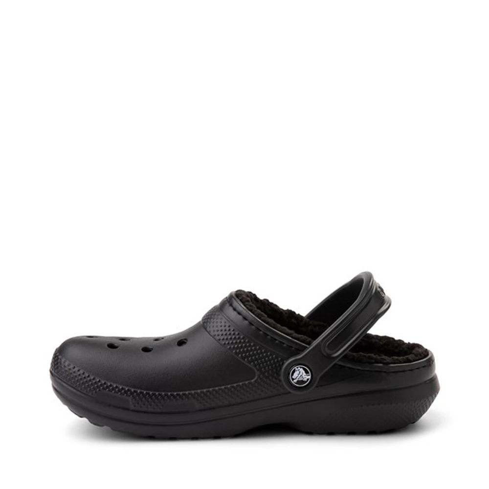 Crocs Classic Fuzz-Lined Clog - Black
