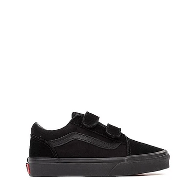 Vans Old Skool V Skate Shoe - Little Kid Black Monochrome