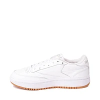 Womens Reebok Club C Double Athletic Shoe - White / Grey Gum