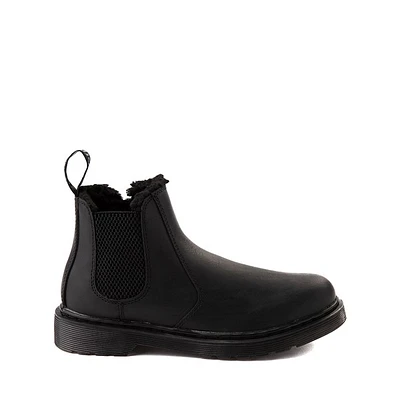 Dr. Martens 2976 Faux Fur-Lined Chelsea Boot - Big Kid - Black