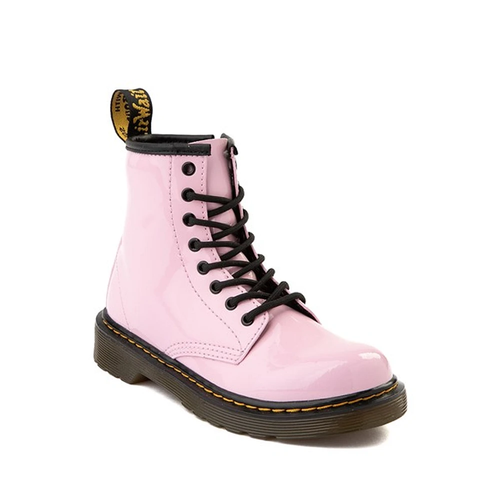 Botte vernie Dr. Martens 1460 à 8 œillets - Enfants / Junior Rose pâle