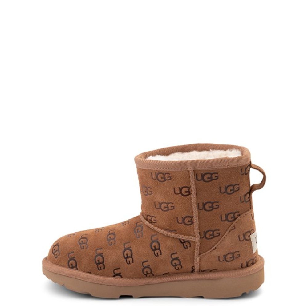 brown uggs with ugg written all over it