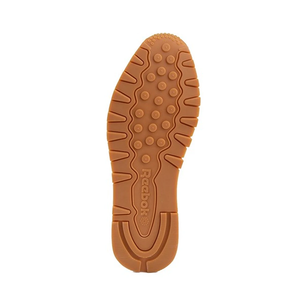 Chaussure athlétique en cuir Reebok Classic pour hommes - Blanche / Gomme