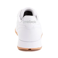 Chaussure athlétique en cuir Reebok Classic pour hommes - Blanche / Gomme