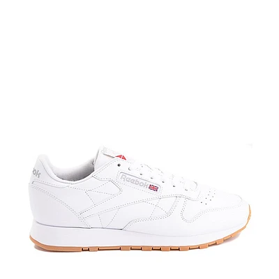 Womens Reebok Classic Leather Athletic Shoe - White / Gum