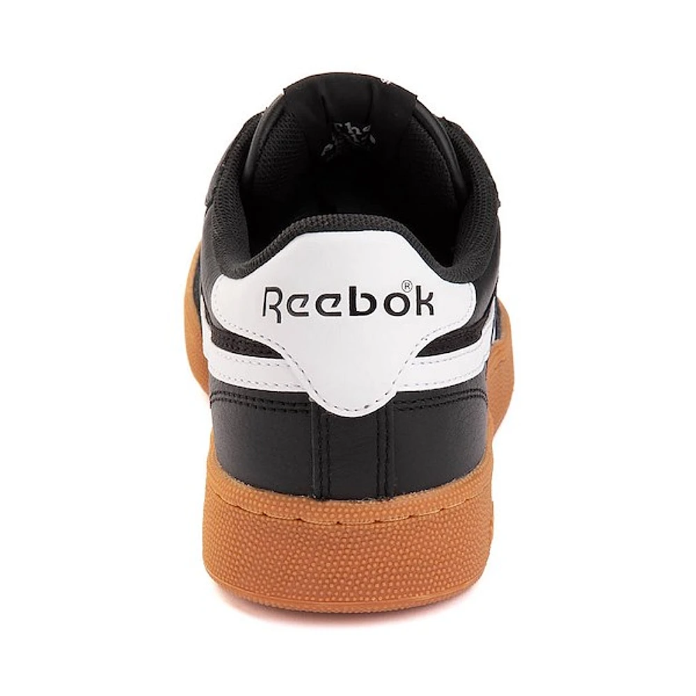 Chaussure athlétique Reebok Club C Revenge pour hommes - Noire / Blanche Gomme