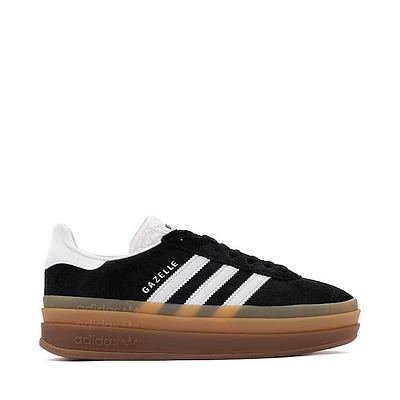 Chaussure athlétique adidas Gazelle Bold pour femmes - Noire / Blanche Gomme