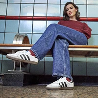 Womens adidas Samba OG Athletic Shoe - Cloud White / Core Black Clear Granite