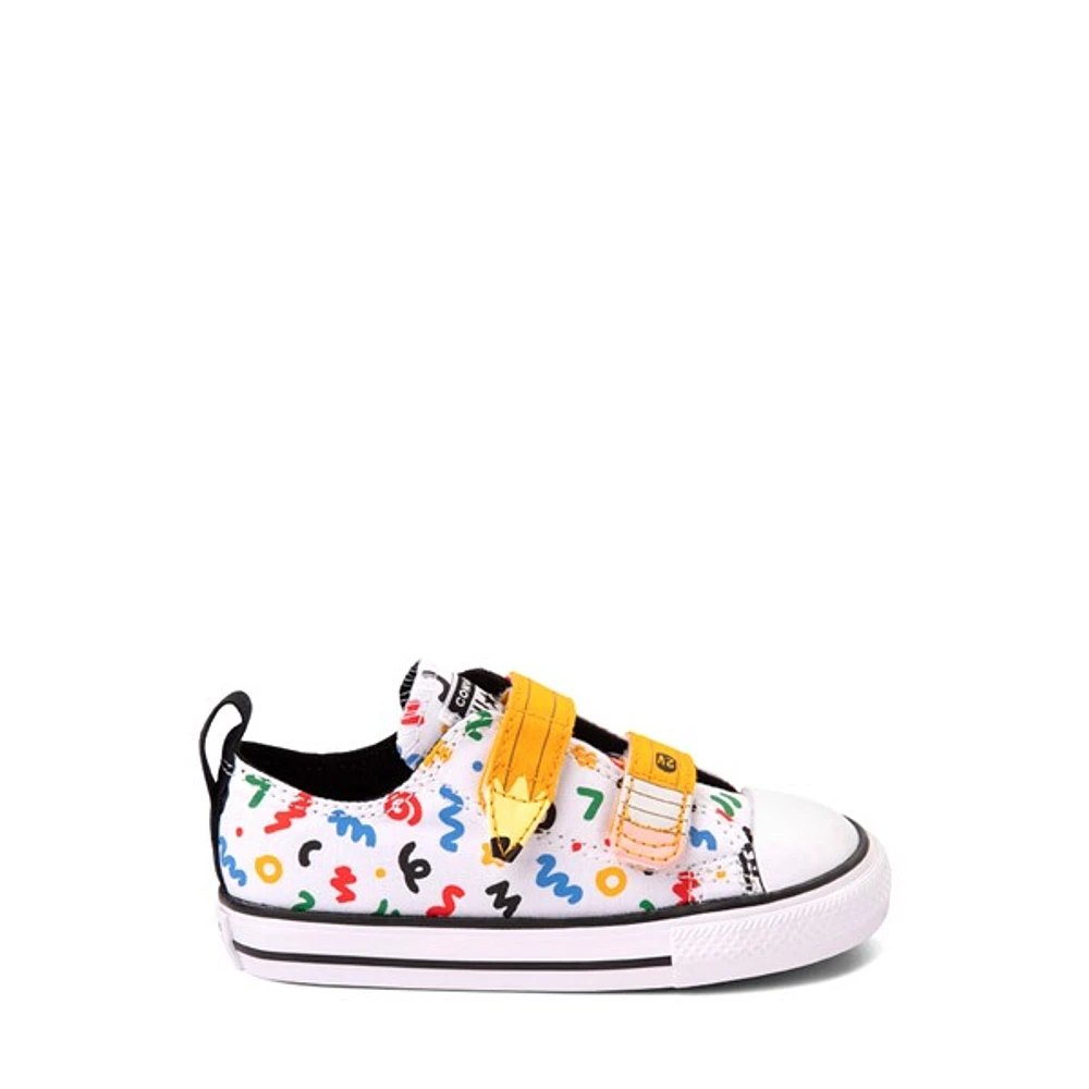 Basket Converse Chuck Taylor All Star 2V Lo - Bébés / Tout-petits - Blanche / Griffonnages