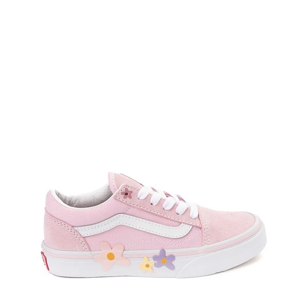 Chaussure de skate Vans Old Skool V - Enfants Rose / Blanche