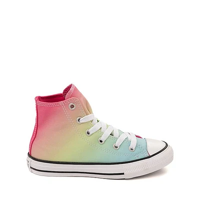 Converse Chuck Taylor All Star Hyper Bright High-Top Sneaker - Little Kid Triple Cyan / Chaos Fuchsia