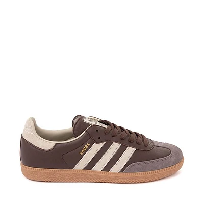 Mens adidas Samba OG Athletic Shoe - Brown / Putty Gray Gold Metallic Gum