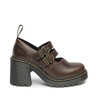 Chaussure décontractée Mary Jane Dr. Martens Eviee pour femmes - Brun foncé