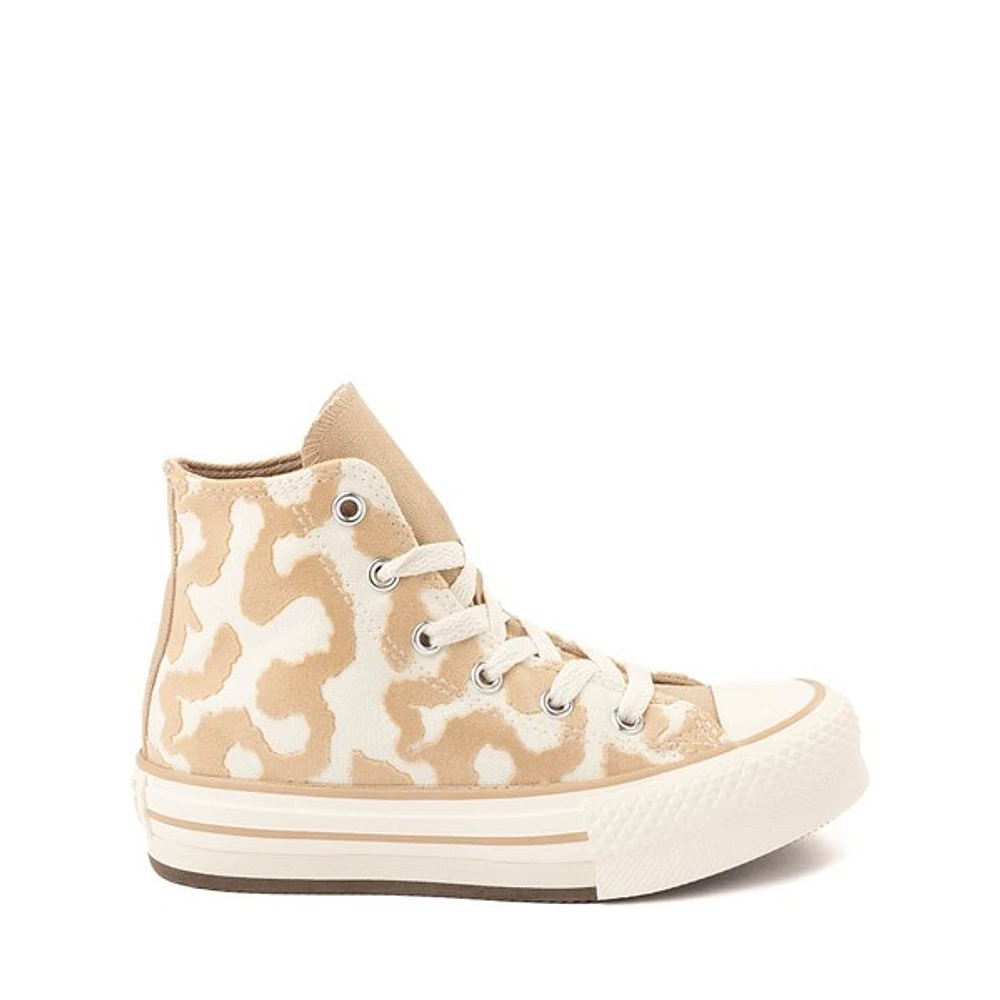Basket montante Converse Chuck Taylor All Star Lift Lavish Leopard - Enfants Blanc cassé / Beige