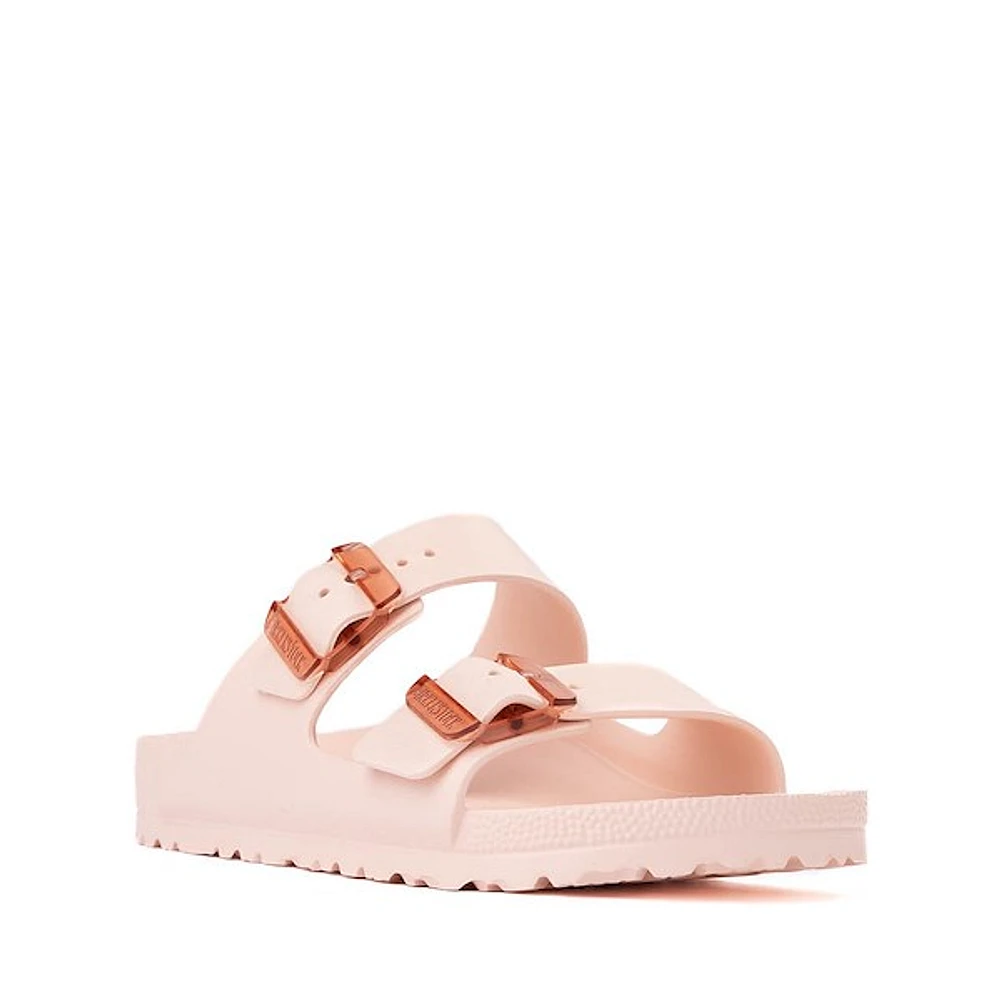 Sandale Birkenstock Arizona EVA à boucle discrète pour femmes - Rose pâle