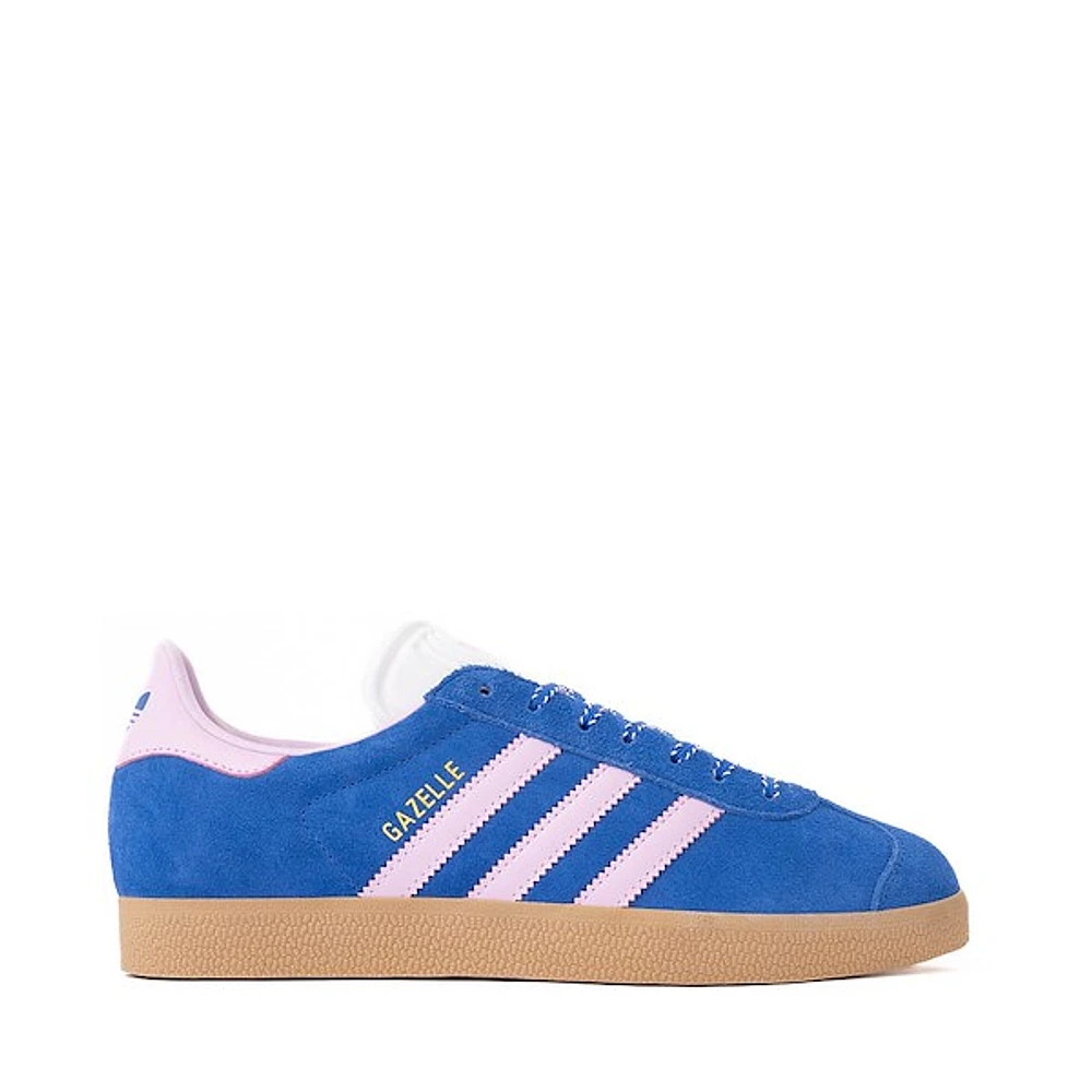 Chaussure athlétique adidas Gazelle pour femmes - Bleu royal / Rose pâle Gomme