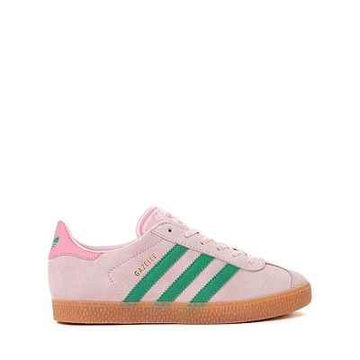 adidas Gazelle Athletic Shoe - Big Kid Clear Pink / Court Green Bliss